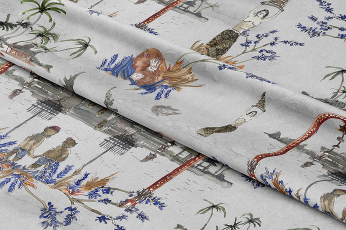 'Bali' Oyster Fabric