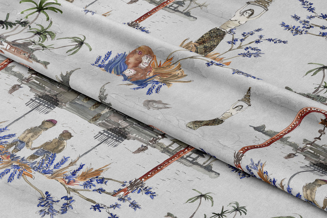 'Bali' Oyster Fabric