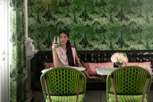 'Paris' Emerald Wallpaper