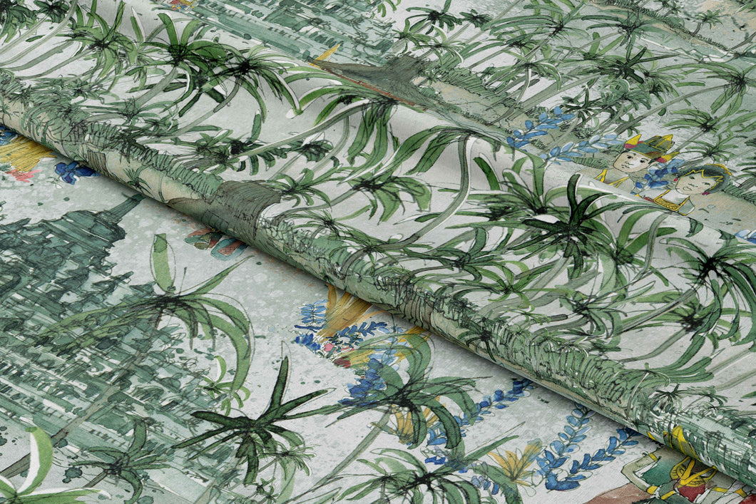 'Java' Jade Fabric