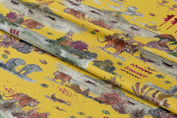 'Lampung' Bumblebee Fabric