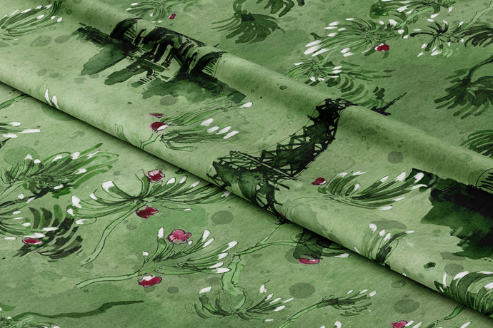 'Paris' Emerald Fabric