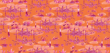 'Bali' Coral Fabric