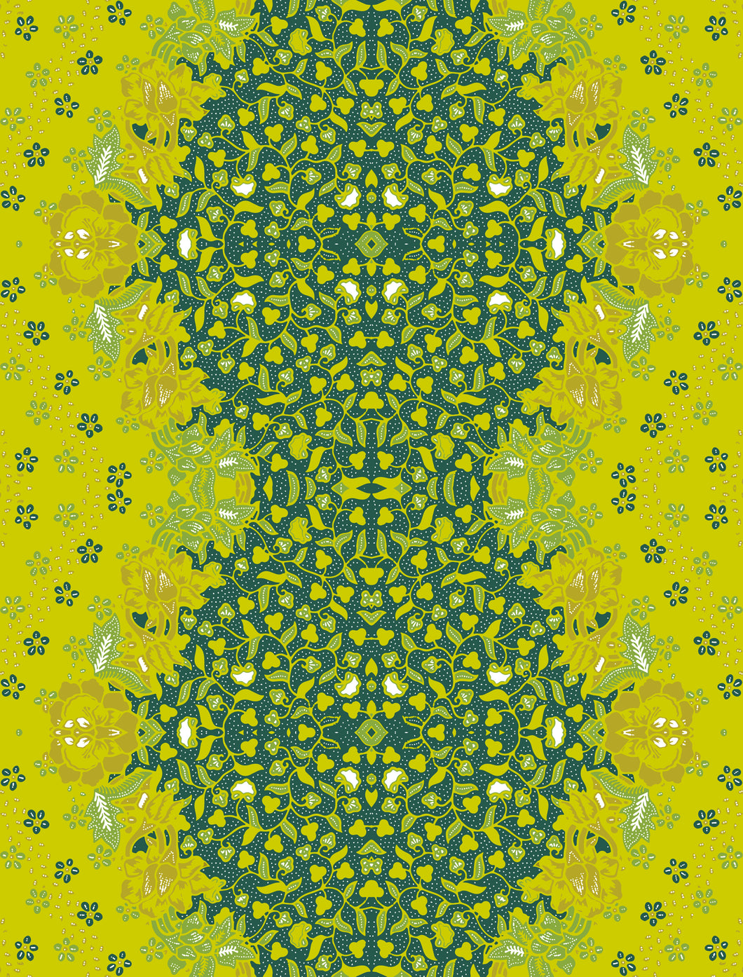 Coastal IV Wallpaper - Chartreuse