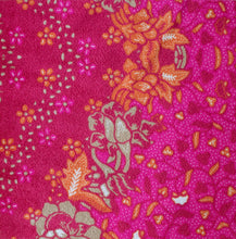 'Coastal IV' Velvet Fabric - Magenta